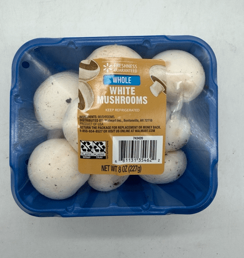 Fresh Whole White Mushrooms, 8 oz