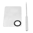 thumbnail image 1 of Makeup Spatula Palette Set, 304 Stainless Steel Lightweight Multi Use  Mixing Palette Mellow With PU Leather Cover For Cosmetic, 1 of 8