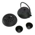 thumbnail image 4 of Cast Iron Tea Kettle, Easy To Use Cast Iron Kettle Keep Freshness Luxurious Appearance With Cups Warmer Strainer Mat For Office, 4 of 8
