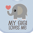 thumbnail image 4 of Inktastic My Gigi Loves Me Grandchild Boys or Girls Baby Bib, 4 of 4