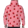 thumbnail image 7 of Fotbe Men's Hoodie with Strawberries Pattern - Kangaroo Pocket Pullover Hooded Sweatshirt, Perfect for Daily Wear, Travel, and Home-4X-Large, 7 of 7