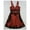 Red - mediumred, variant on GUESS Womens Nadine Embellished Fit & Flare Dress, Red, Small