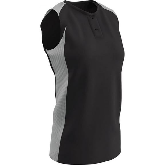 Champro Womens Diamond Active Jersey Black White Large