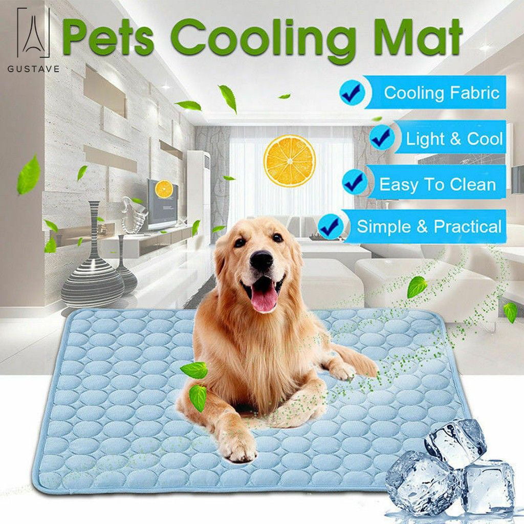 Dog Cat Mat Summer Pet Cooling Bed for Small and Medium Dog Ice Silk Cool Mat Sofa Cold Feeling Pet Mat 