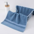 thumbnail image 2 of Blue Bath Towel - Soft & Absorbent Cotton Face & Body Towel for Spa, Gym & Travel, 2 of 7