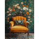 thumbnail image 1 of Qisvanset 12x16 Inch Vintage Antique Chair Canvas Wall Art, Green Gold Tone Furniture Art Elegant Living Room Decor, 1 of 8