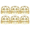 thumbnail image 1 of EeaseMX 6 anillos de servilleta huecos creativos, hebillas de servilleta huecas, decoraciones de anillos de servilleta, 1 of 7