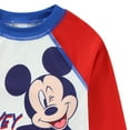 thumbnail image 4 of Disney Mickey Mouse UPF 50+ Rash Guard, Swim Trunks and Hat Swimsuit Set (Boys), 3 Piece Set, Sizes 12M-24M, 4 of 7