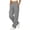 Grey, variant on Women's Straight Leg Cargo Pants With Pockets, Lightweight Nylon Cargo Trousers for Women, Mid Waist Loose Fit Casual Work Pants for Outdoor Hiking Travel Streetwear Black L