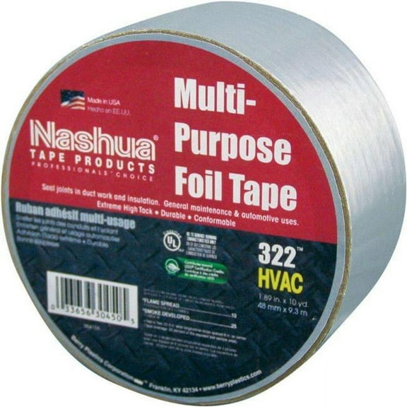 Nashua 573-1087627 2 in. x 50 yd. Aluminum Foil Tape, 322-2