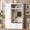 White, variant on T-Foyer Farmhouse White Hall Tree with 4 Hooks, Bench & Cabinets, Wooden Rustic Entryway Organizer with Open Storage & 2 Drawers