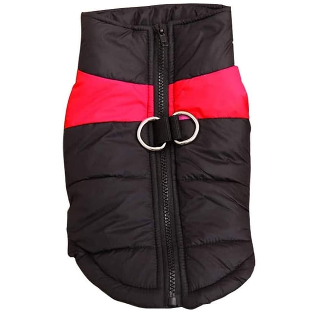 Chaleco impermeable de invierno para perros - poliéster y algodón PP, cremallera trasera - para actividades al aire libre, a prueba de viento, fácil de limpiar