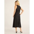 thumbnail image 2 of Free Assembly Women's and Women's Plus Sleeveless Satin Midi Dress, Sizes XS-4X, 2 of 4