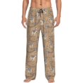thumbnail image 2 of Picia Cactus Alpaca Mens Soft Woven Cotton Elastic Waistband Sleep Pajama Pant Lounge Sleep Pant With Pockets And Drawstring-Small, 2 of 9