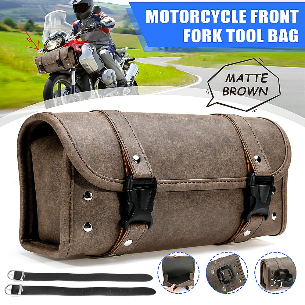 Motorcycle Front Rear Handlebar Fork Tool Bag Saddlebag Storage Luggage