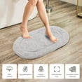 thumbnail image 5 of Superior Non-Slip Washable Bath Rug Set, 20" x 30", 24" x 36", Silver, 5 of 11