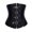 Black, variant on Womens Corset Zip Up Gothic Steampunk Waist Cincher Underbust Overbust Lingerie Top Black XXL