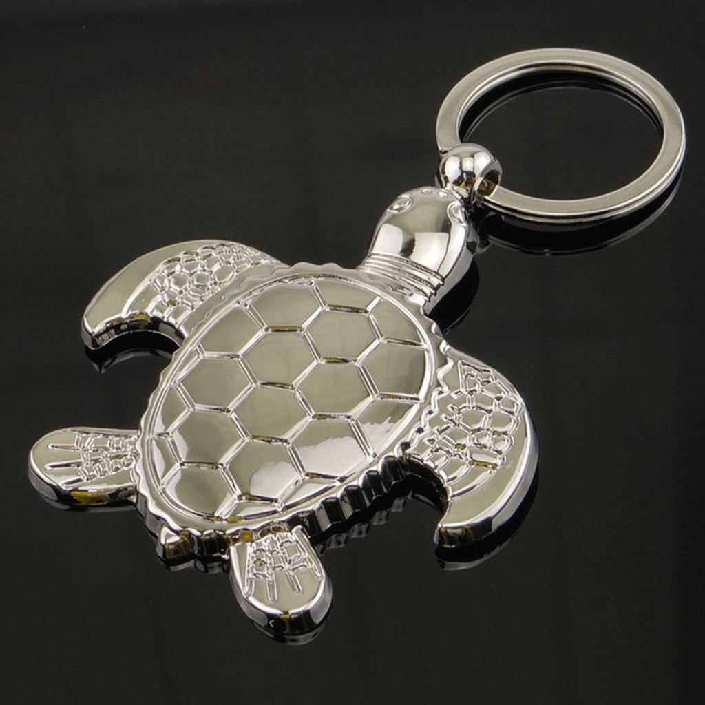 2PCS Animal Sea Turtle Tortoise Key Chains Rings Keyring For Couple Lovers Gift