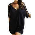 thumbnail image 2 of Robe de Plage à Manches Courtes pour Femmes Grande Taille, 2 of 6