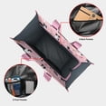 thumbnail image 4 of Teacher Tote Bag,Border Collie Dogs with Pioneer Flower Teacher Utility Tote Bag,Large Work Tote Bags for Women with Multiple Pockets,Top Zipper Closure,13.8x10.6x6.7 Inch, 4 of 5