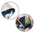 thumbnail image 5 of Baseball Outdoor Canvas Picnic Blanket Waterproof and Foldable Mat with Carry Strap - Large Size for Family and Friends - Durable and Easy to Clean - Blue and White Stripes Design, 5 of 6