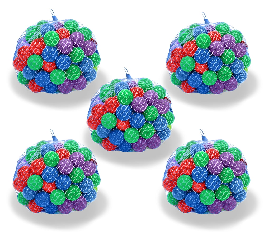 Upper BounceÂ® Crush Proof Plastic Trampoline Pit Balls 500 Pack - Assorted Colors