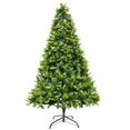 thumbnail image 1 of ALEKO CT9FT011 PE et PVC Arbre de Noël Mixte à Charnières de 9 Pi, Vert, 1 of 4