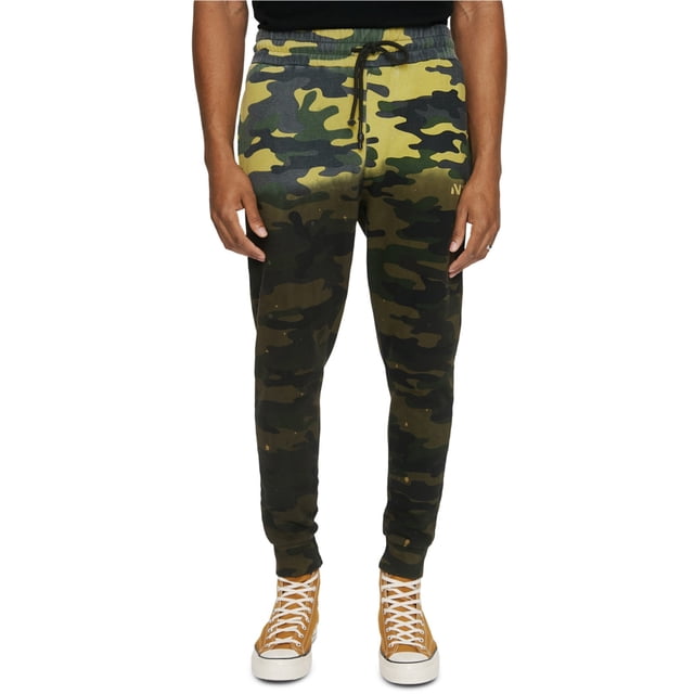 Elevenparis Hombre Acid Fleece Camo Athletic Jogger Pantalones acidgreen M/28