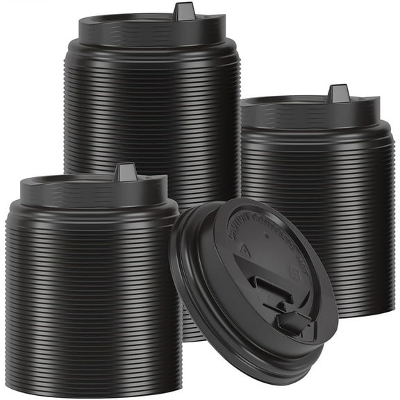 1000 Pack of 8oz Coffee Cup Lids, Anti-Spill Design, Perfect for Travel, Home, & Office