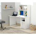 thumbnail image 2 of Pemberly Row Contemporary Washed Oak Curved Top Writing Desk, 2 of 7