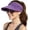 #A003 Dark Purple, variant on Women‘s UPF 50 UV Protection Sun Visor Hat – Wide Brim Lightweight Ponytail Hat for Beach Outdoor, Foldable, Gorras para Mujer