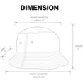 thumbnail image 3 of czcpp-Men Women Unisex Cotton Plain Color Boonie Safari Fishing Bucket Hat, 3 of 4