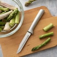 thumbnail image 5 of Rada Cutlery Serrated Paring Knife, Stainless Steel Spear Tip Parer Knives for Saw-Cutting Action, Solid Aluminum Handle, 5 of 7