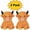 2 Pack-Yellow, variant on Sulaicai Highland Cow Squishies, Slow Rising Sensory Fidget Stress Ball for Anxiety Relief, Easter Basket Stuffer Party Favor Gift for Cow Lovers (Yellow)