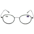 thumbnail image 3 of Gabii MB1281 2-Pack Blue Light Blocking Reading Glasses +2.50 — Acetate Round Frame With Blue-Green Stainless Steel Temples, Unisex, 3 of 10