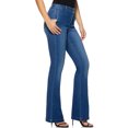 thumbnail image 3 of Sofia Jeans by Sofia Vergara Women’s Carmen Pintuck Flare Trouser Jeans, 3 of 7