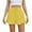 Yellow, variant on ZUKMRJPC Women Casual Summer Shorts Cotton Linen Ruffle Hem Wide Leg Shorts Drawstring Elastic Waist Loose Fit Short Pants