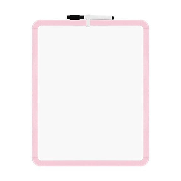 OIUR Small Dry Erase Whiteboard 14" x 11" Mini White Board with Marker Double-sided Handheld Dry Erase Board for Home Office Classroom
