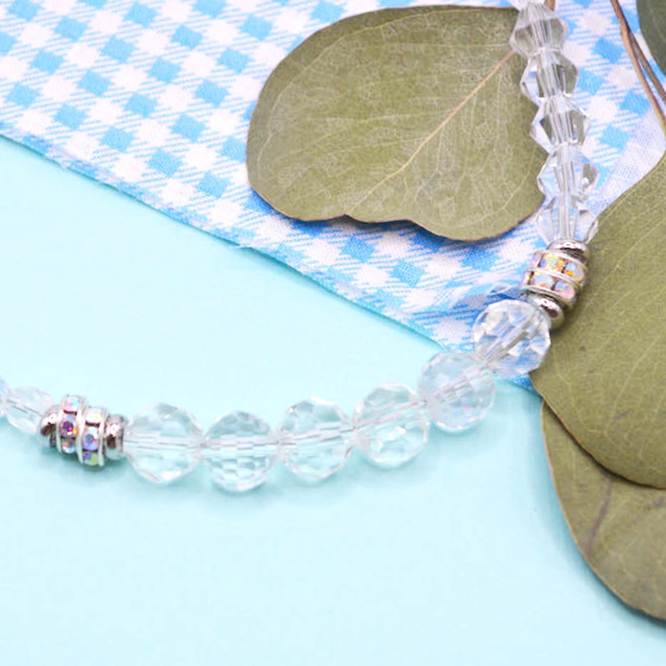 (2 pack) Jesse James Beads Glass Bead Strand Trio – Crystal, 1 Piece, Ideal for Ages 16 and Up