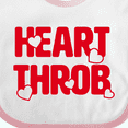 thumbnail image 4 of Inktastic Heart Throb (red) Boys or Girls Baby Bib, 4 of 4