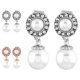 thumbnail image 2 of Guardurnaity 1 par de pendientes de Clip de cristal de perla para niñas, joyería de boda para mujeres, pendientes sin para mujeres, accesorios de Ropa, zapatos y accesorios Miscelánea Corto y plata Guardurnaity PS12022-02, 2 of 6