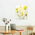 thumbnail image 2 of ARISTURING Genius Decor - Modern Watercolor Abstract Flower Floral Art in Yellow Grey Canvas Wall Art Print Home Decor, 2 of 4