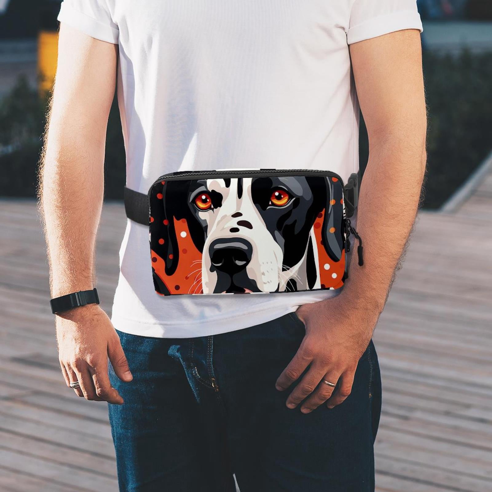 Dalmatians Crossbody Bag Waist Pack Waist Bag Lightweight Adjustable with Extension Strap Unisex Fanny Pack
