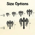 thumbnail image 2 of Personalized Memorial Angel Cross – Custom Metal Grave Marker Sign for Loved One Loss – Cemetery Decoration for Dad, Mom, Grandpa, Grandma – Personalized Outdoor Tribute (10 inches), 2 of 9