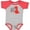 Baseball Heather and Red, variant on Inktastic My First Valentine's Day Boys or Girls Baby Bodysuit