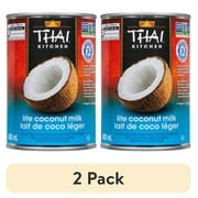 (2 pack) Thai Kitchen Gluten Free Lite Coconut Milk, 13.66 fl oz Can