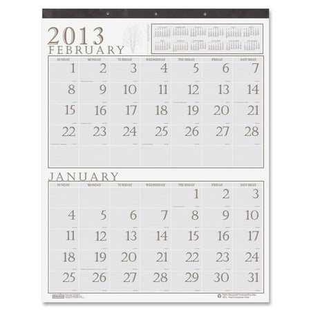 House of Doolittle Two Month Illustrated Wall Calendar