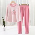 thumbnail image 2 of TOWED22 Toddler Baby Girl Boy Clothes Outfits 2 Piece Long Sleeve Crewneck Tee and Relaxed Joggers Pants Set Fall Winter Print Clothing(Pink,11-12 Y), 2 of 7