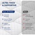 thumbnail image 5 of WISHEAD Extra Thick Mattress Topper, Queen Size Mattress Pad 400TC Cooling Pillow Top for Back Pain, Quilted Fitted Mattress Protector with 8-21" Deep Pocket, Soft & Breathable, White, 5 of 10
