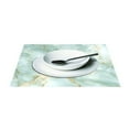 thumbnail image 3 of Ryvnso Placemats Set of 4 Green Golden Marble Dining Mats Heat-Resistant Non-Slip Washable Table Mat, 3 of 8